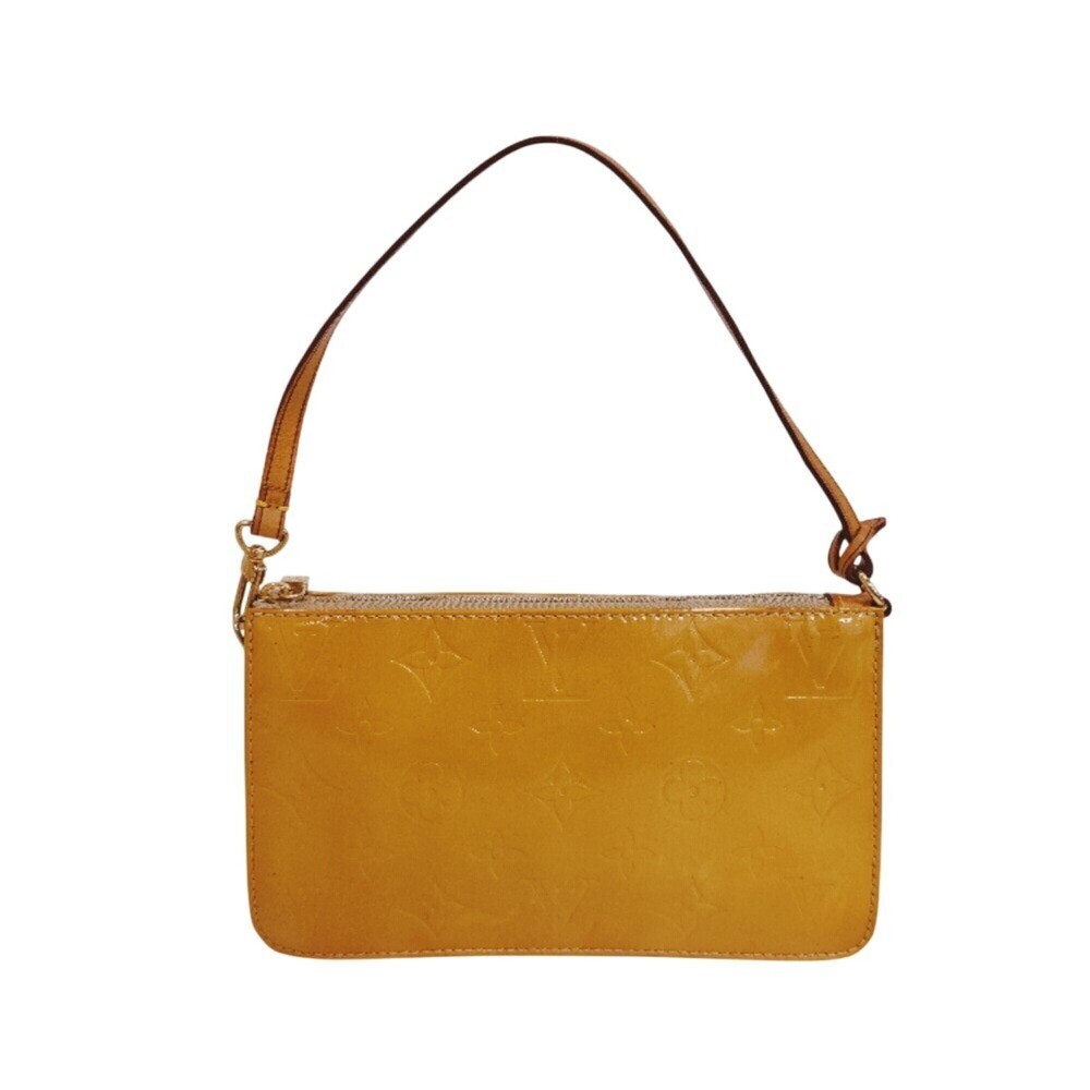 LOUIS VUITTON Lexington Monogram Vernis Handbag, Yellow